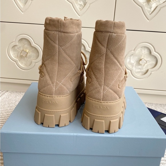 Prada Tan Winter & Rain Boots - Picture 7 of 9
